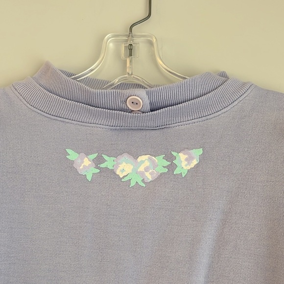Vintage Lady Footlocker purple sweater small - Picture 3 of 5